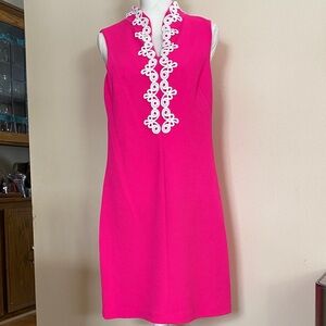 Vince Camuto Pink Mini Dress with White Detailing
